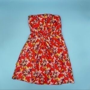 LIKE NEW! EXPRESS Strapless Floral Dress